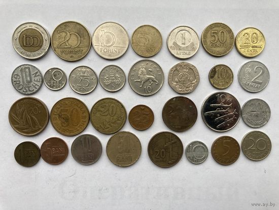Набор европейских монет -3 ( одним лотом)