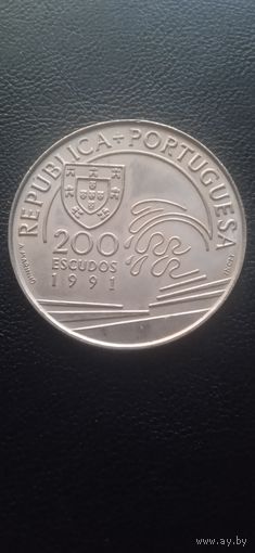 Португалия 200 эскудо 1991 г. - Христофор Колумб в Португалии