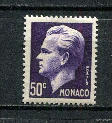 Монако - 1950/1951 - Князь Монако Ренье III 50C - [Mi.416] - 1 марка. MH.  (Лот 13ED)-T2P1