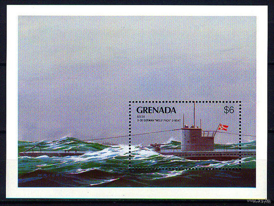 1990 Гренада. Подводная лодка  MNH