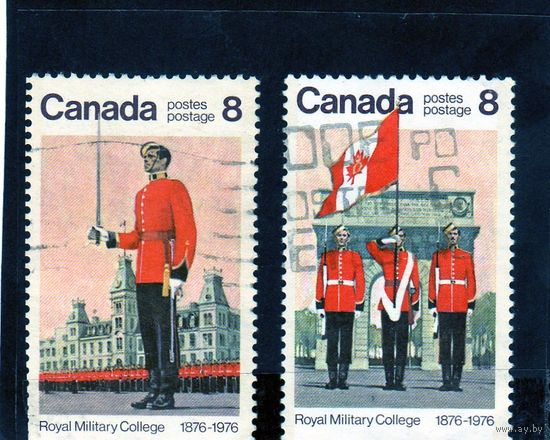 Канада. Ми-628,629 . 100 лет Королевскому военному колледжу. 1976.