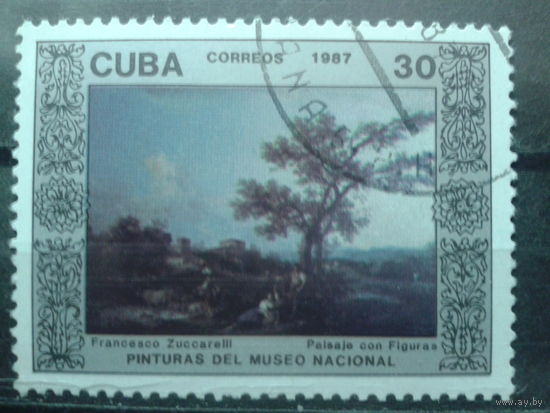 Куба 1987 Живопись, дерево