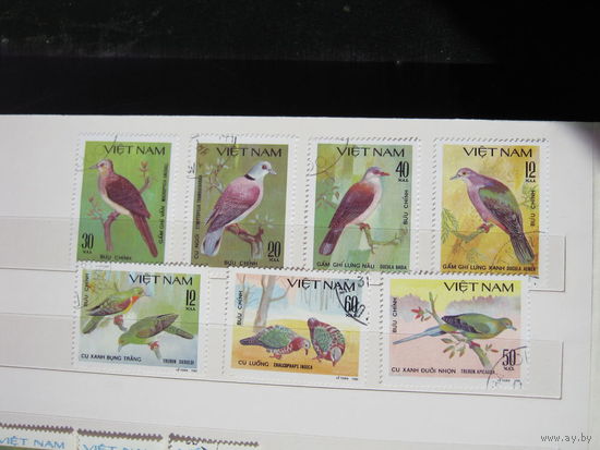 Марки - Вьетнам, 1980, фауна,  птицы