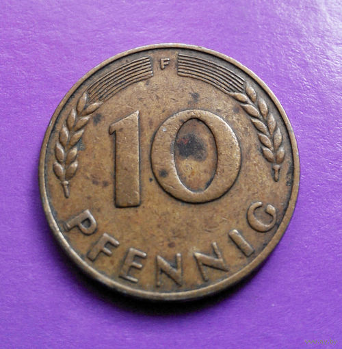 10 пфеннигов 1950 (F) Германия ФРГ #02
