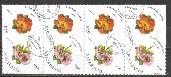 КГ Никарагуа 1986 Цветы