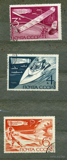 СССР, 1969, ТЕХНИЧЕСКИЕ ВИДЫ СПОРТА , серия 3м