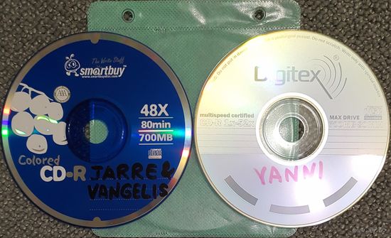 CD MP3 Jean Michael JARRE 1976 - 2000, VANGELIS - Platunum Collection (синий диск), YANNI (обычный диск) - 2 CD.