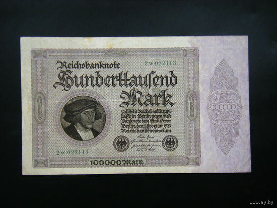 100 000 марок 1923г