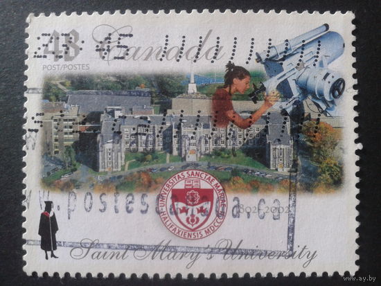 Канада 2002 университет, телескоп, герб
