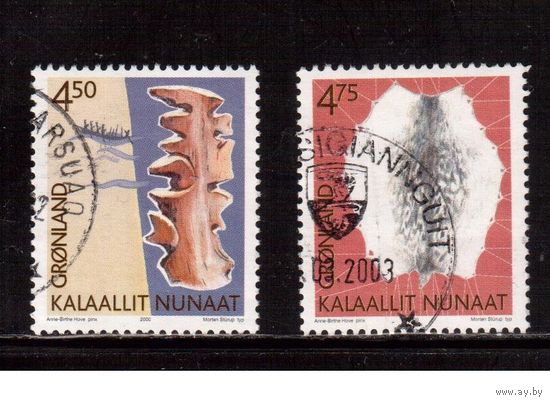 Гренландия(Дания)-2000, (Мих.356-357)  гаш. ,  Культура, Народные промыслы