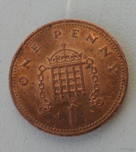 1 пенни Великобритания 2002 г.в.