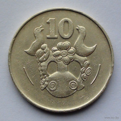 Кипр 10 центов. 1983