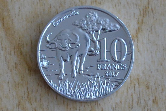 Катанга 10 франков 2017