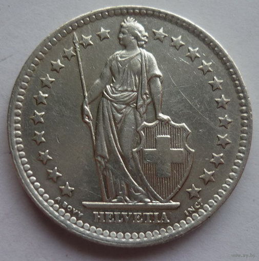 Швейцария 1 франк 1989