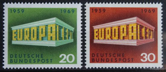 Здание (EUROPA), Германия, 1969 год, 2 марки