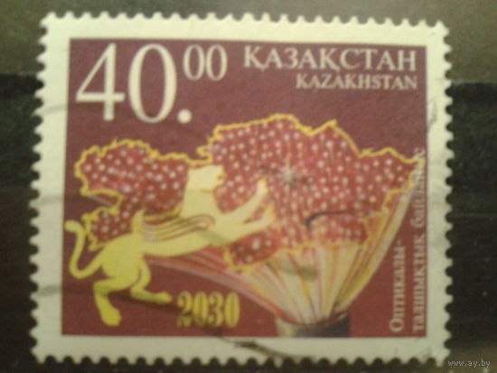 Казахстан 2001 Кабельные коммунникации Михель-1,4 евро гаш