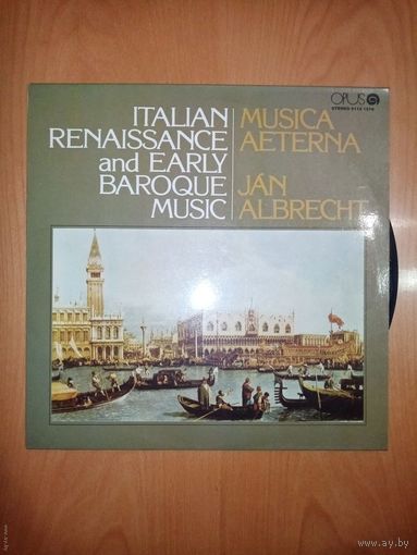 Пластинка Italian Renaissance and Early Baroque music, Opus
