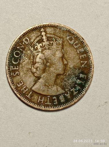 Карибы 1 цент 1955 года .