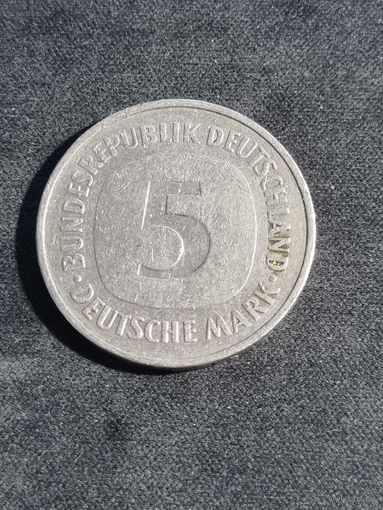 Германия  5 марок 1975 G