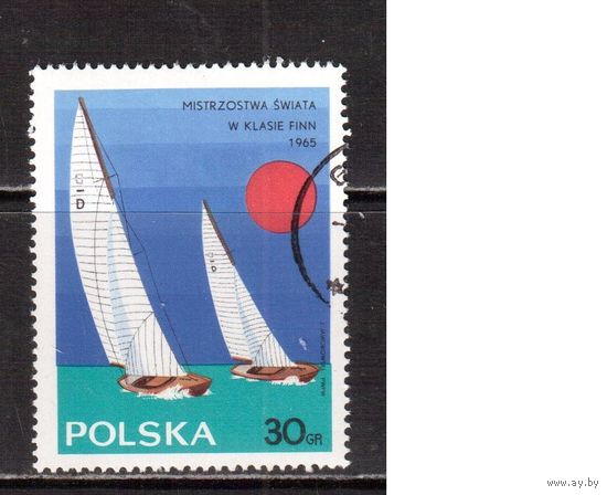 Польша-1965 (Мих.1587) , гаш. , Спорт, Парусный