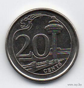20 центов  2013 Сингапур.
