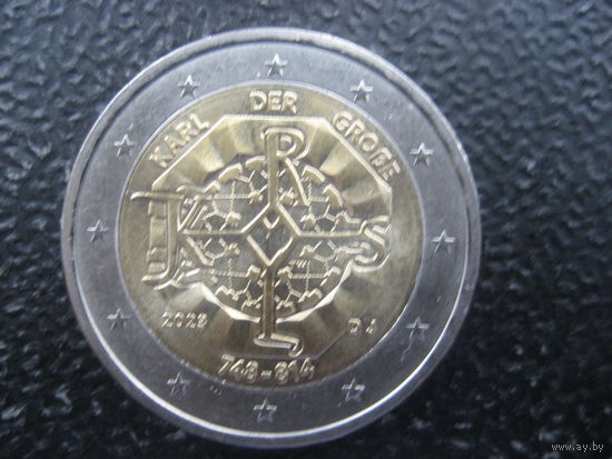 2 евро Германия 2023 1275 лет со дня рождения Карла Великого UNC двор J