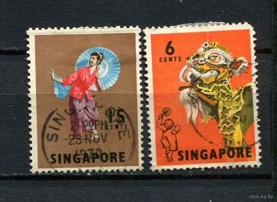 Сингапур - 1968 - Искусство - 2 марки. Гашеные.  (Лот 23CC)
