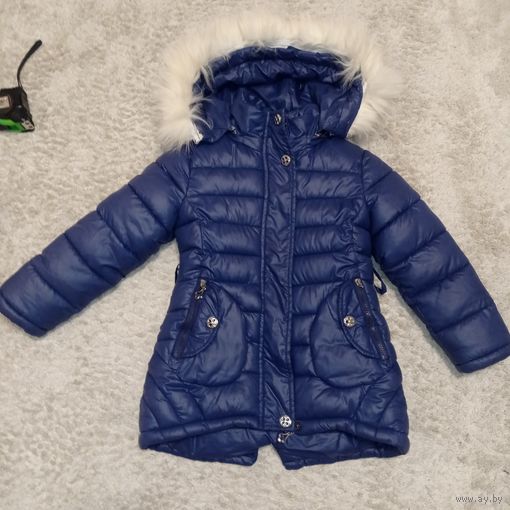 Куртка зимня детская удлиненная 4-5 лет