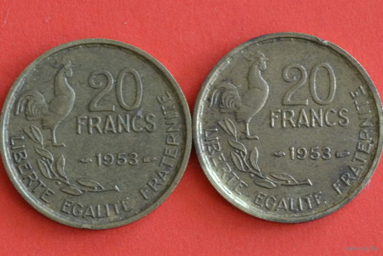 Франция 20 франков 1953
