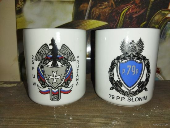 Кружки с полковыми знаками польских довоенных частей