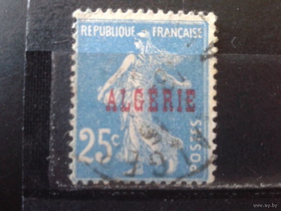 Алжир 1924 колония Франции Сеятельница Надпечатка 25с