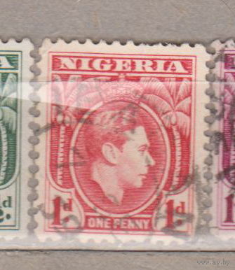 Британские колонии Король Георг VI Известные личности Нигерия 1938 год лот 15
