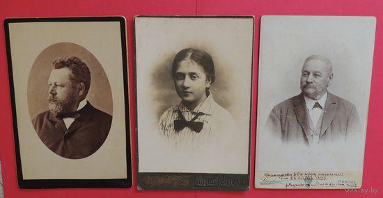 Фото кабинет-портреты, золотой обрез, до 1917 г. (16*11 см)