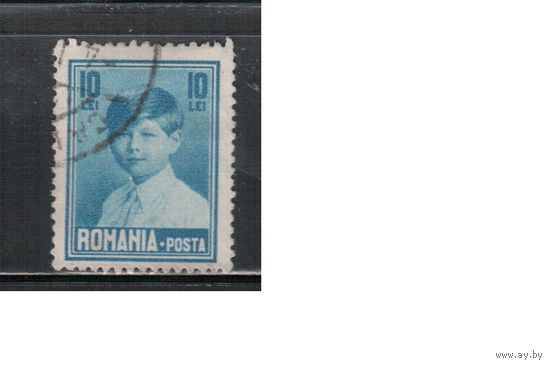 Румыния-1928, (Мих.355)  гаш.  ,Стандарт,  Король Михаил I, с ВЗ