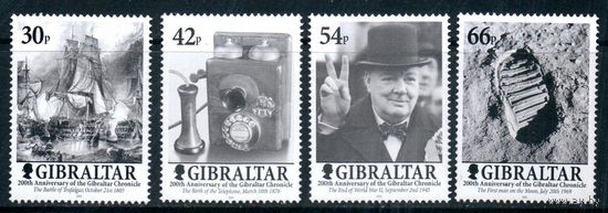 Исторические события Гибралтар 2001 год серия из 4-х марок