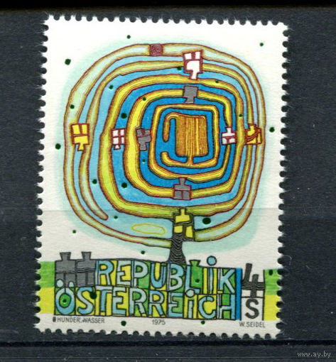 Австрия - 1975 - Современное искусство в Австрии - [Mi. 1505] - полная серия - 1 марка. MNH.  (Лот 199AV)