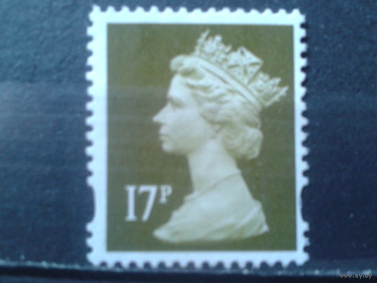 Англия 2009 Королева Елизавета 2  17 пенсов
