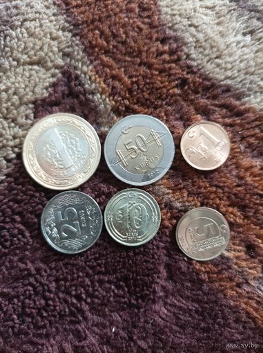 Набор монет Турции