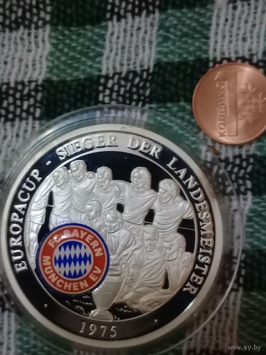 Медаль настольная Германия 1975 Бавария чемпион страны