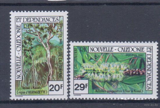 [910] Новая Каледония 1982. Флора.Деревья.Цветы. СЕРИЯ MNH