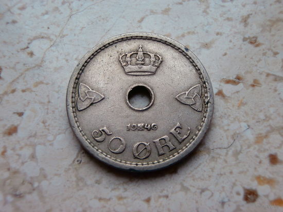 Норвегия 50 эре 1946