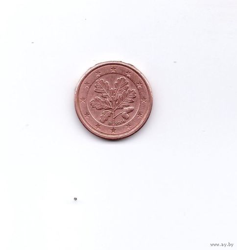 1 евроцент 2004 D Германия. Возможен обмен