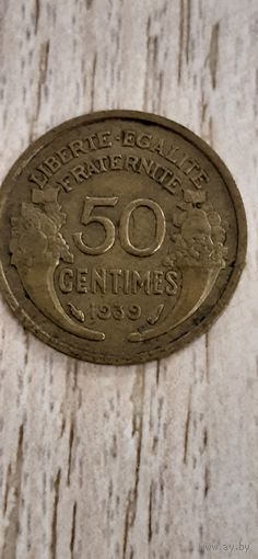50 сантимов 1939, Франция