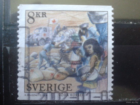 Швеция 2001 Красный крест, 100 лет Нобилевским премиям дружбы Михель-1,8 евро гаш