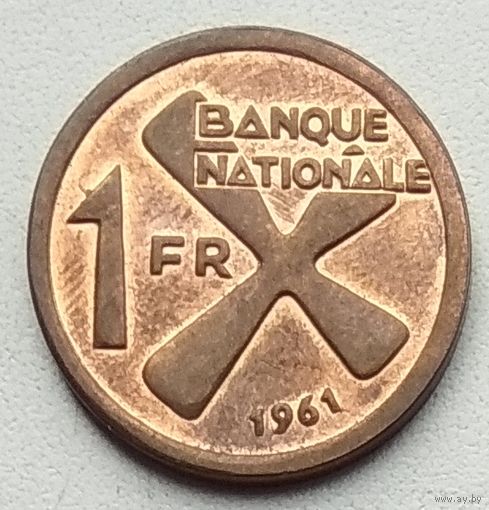 Катанга 1 франк 1961 г.