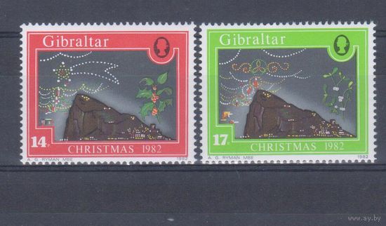 [1630] Гибралтар 1982. Рождество. СЕРИЯ MNH