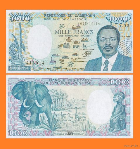 [КОПИЯ] Камерун 1000 франков 1986 г.