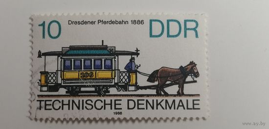 ГДР 1986. Исторические трамвайные вагоны