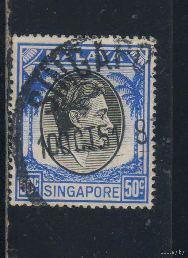 GB Колонии Малайя Сингапур 1948 GVI Стандарт #17C