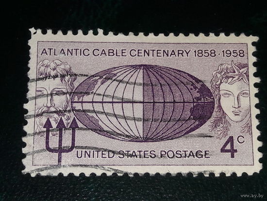 США 1958 Нептун. 100 лет Трансатлантическому кабелю